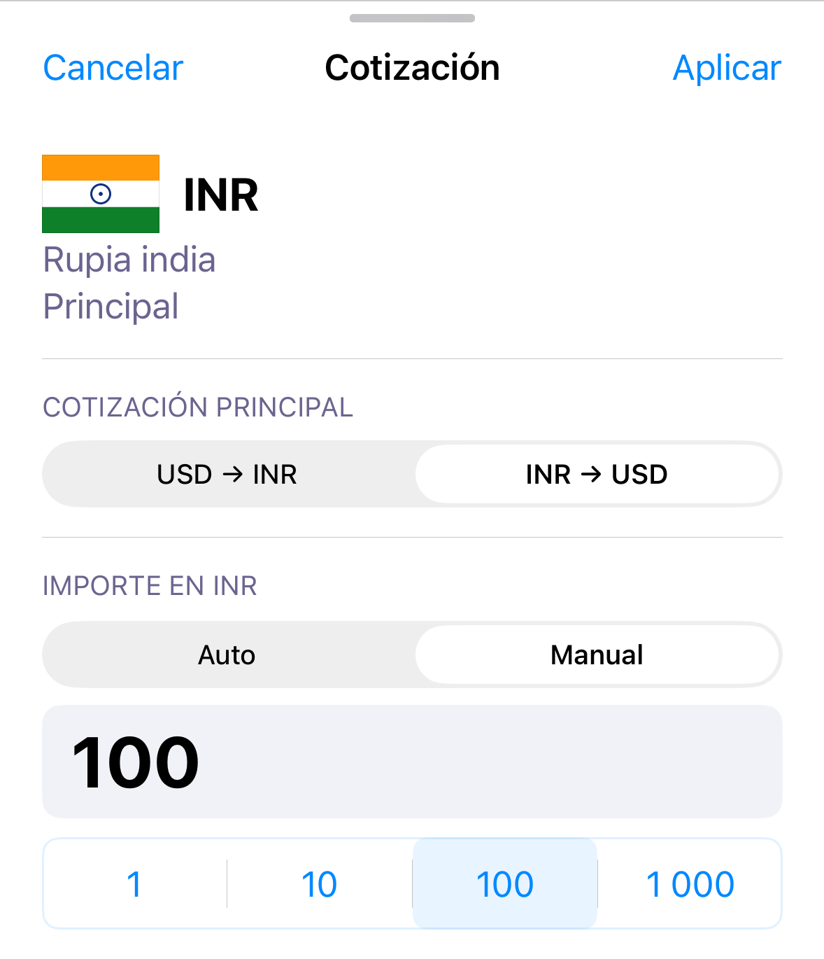 ExNook · iPhone · Elige la cantidad de referencia