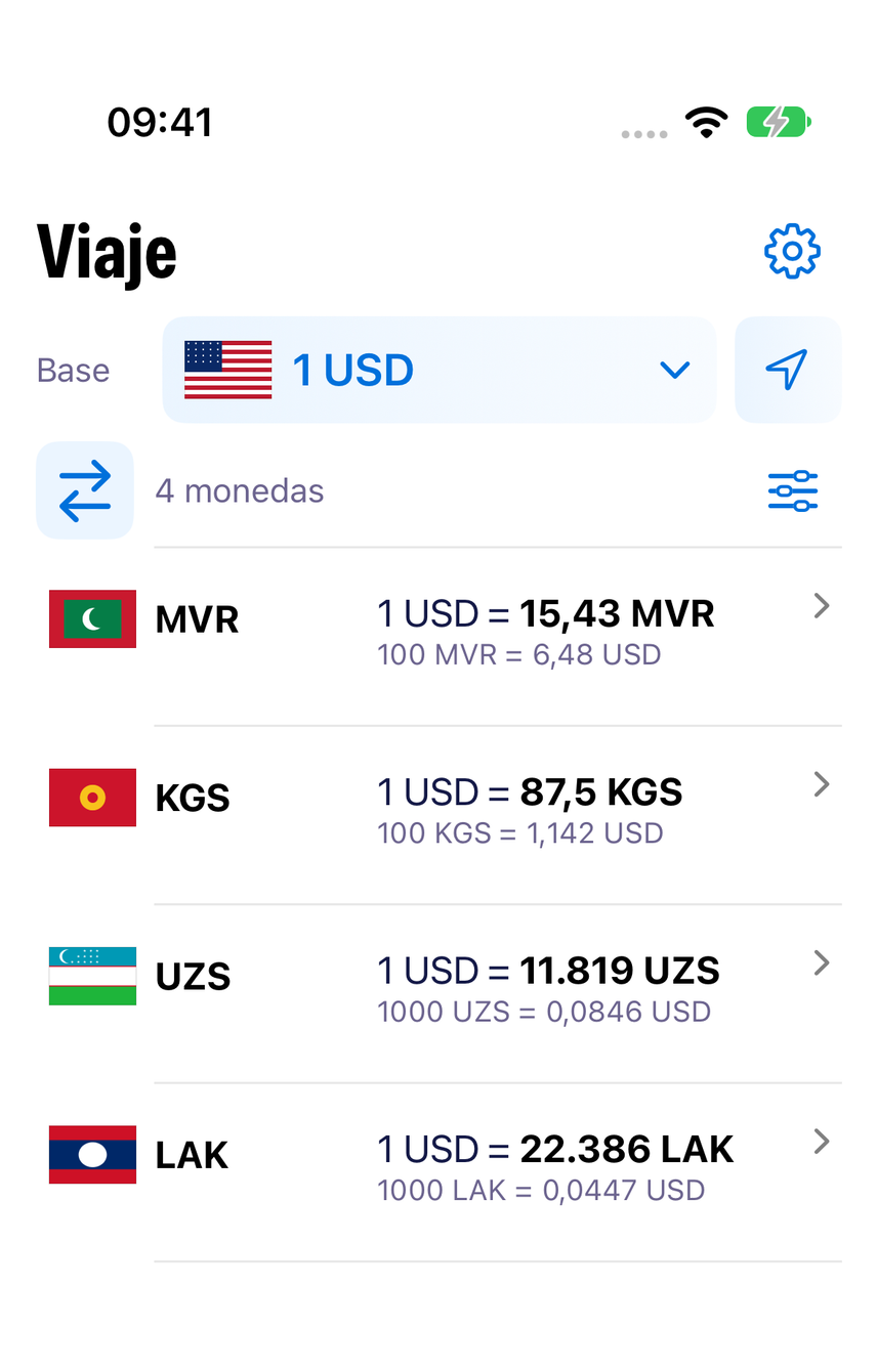 ExNook · iPhone · MVR · KGS · UZS · LAK